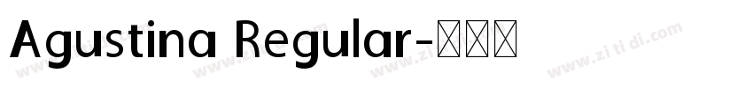 Agustina Regular字体转换
